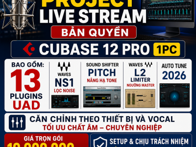 Dịch Vụ Cài Đặt Project Livestream Bản Quyền Chuyên Nghiệp – Chất Âm Phòng Thu Cho Mọi Buổi Lên Sóng
