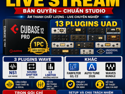 Dịch Vụ Cài Đặt Project Livestream Bản Quyền Chuyên Nghiệp – Đỉnh Cao Âm Thanh Phòng Thu