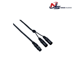 EAYFX2X050 Dây tín hiệu đầu XLR3FXN – 2 x XLR3MXN 0.5 mét Bespeco