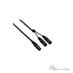 EAYFX2X300 Dây cáp interlink đầu XLR3FXN – 2 x XLR3MXN 3 mét Bespeco