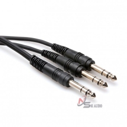 Hosa Y Cable 1/4" Trs To Dual 1/4" TRS