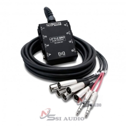 Hosa Little Bro' Sub Snake 6 X Xlr Sends 2 X 1/4" Trs Returns