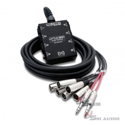 Hosa Little Bro' Sub Snake 6 X Xlr Sends 2 X 1/4" Trs Returns