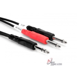 Hosa Insert Cable 1/4" Trs To Dual 1/4" TS