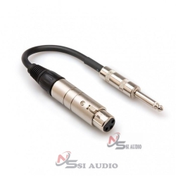 Hosa Impedance Transformer XLR3F To 1/4" TS (6")