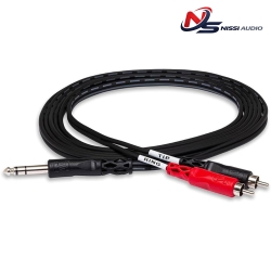 HOSA TRS-204 INSERT CABLE - 1/4-INCH TRS MALE TO DUAL RCA MALE L/R 3,5M