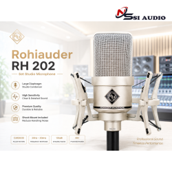 Rohiauder RH 202 Set Studio Microphone – Micro Thu Âm Chất Lượng Cao, Giọng Sáng Rõ, Giá Tốt