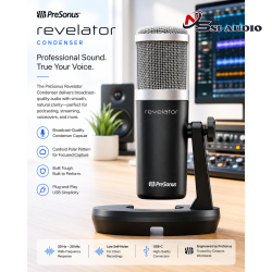 Micro Thu Âm PreSonus Revelator – Đỉnh Cao Công Nghệ Studio Kỹ Thuật Số USB