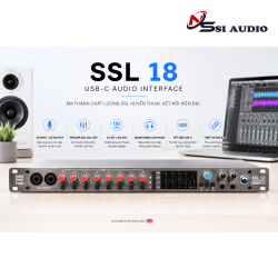 SSL 18 USB-C Audio Interface: Trung Tâm Đầu Não Phòng Thu – Sức Mạnh Console Toàn Diện Chuẩn Rack 1U