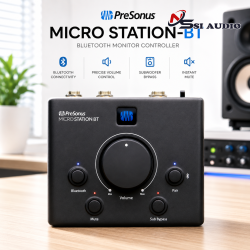 PreSonus Micro Station-BT: Trạm Kiểm Âm Desktop Bluetooth – Tinh Gọn Và Tiện Lợi
