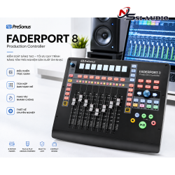 PreSonus FaderPort 8: Bàn Điều Khiển Sản Xuất 8 Kênh – Nâng Tầm Hòa Âm Chuyên Nghiệp