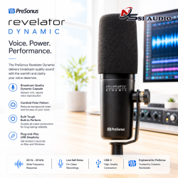 Micro PreSonus Revelator Dynamic – Giải Pháp Phát Thanh Chuyên Nghiệp Cho Phòng Không Tiêu Âm