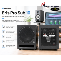 PreSonus Eris Pro Sub 10: Loa Siêu Trầm Kiểm Âm Cao Cấp – Làm Chủ Dải Trầm Phòng Thu Chuyên Nghiệp