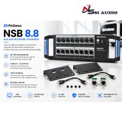 PreSonus NSB 8.8: Hộp Tín Hiệu Sân Khấu Mạng AVB 8 in/8 out Chuyên Nghiệp