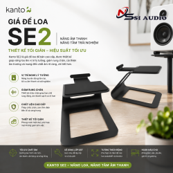 Kanto SE2 – Giá Để Loa Để Bàn Nâng Chiều Cao Tối Ưu Âm Học Cho Loa Compact