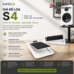 Kanto S4 – Giá Để Loa Để Bàn Nghiêng 16 Độ Tối Ưu Tín Hiệu Cho Loa Mid-Size