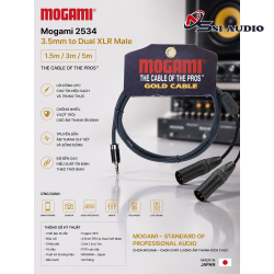 Mogami 2534 3.5mm to Dual XLR Male – Cáp Stereo Studio: Đỉnh Cao Truyền Tải