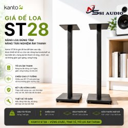Kanto ST28 – Chân Đứng Chân Cao 28 Inch Tối Ưu Âm Học Và Thẩm Mỹ Cho Loa Bookshelf