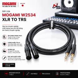Mogami Neglex Quad W2534 (XLR to TRS): Dây Loa Monitor (1 đôi)
