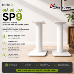 Kanto SP9 – Giá Để Loa Để Bàn Chân Cao 9 Inch Chống Rung Cấu Trúc Trụ Đôi Cho Loa Bookshelf