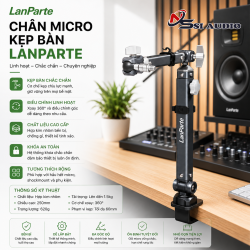 Chân Micro Kẹp Bàn Lanparte Giá Đỡ Micro Livestream, Thu Âm Chuyên Nghiệp