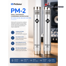 PreSonus PM-2: Cặp Micro Condenser Màng Nhỏ – Giải Pháp Thu Âm Nhạc Cụ Stereo Chuẩn Phòng Thu