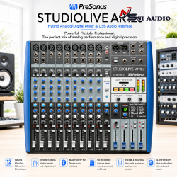 PreSonus StudioLive AR12c – Sự Cân Bằng Hoàn Hảo Cho Thu Âm Đa Kênh Toàn Diện