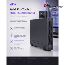 Avid Pro Tools | HDX Thunderbolt 3 Desktop Chassis – Kết Nối Sức Mạnh DSP Cho Studio Hiện Đại