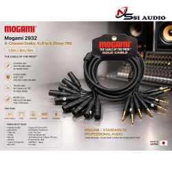 Mogami 2932 8-Channel Snake: XLR to 6.35mm TRS – Kết Nối Đa Kênh Đẳng Cấp