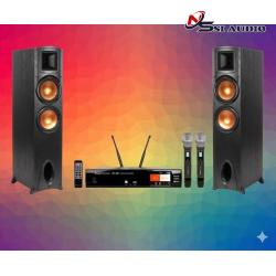 Hệ Thống Karaoke & Nghe Nhạc: KLIPSCH F300 & BOSTON BA400 + Tặng Dây Kết Nối