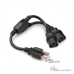 Hosa Power Extension Y Cable Dual Nema 5-15r To Nema 5-15p