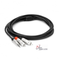 Hosa Pro Stereo Breakout Rean 3.5mm Trs To Dual Rca
