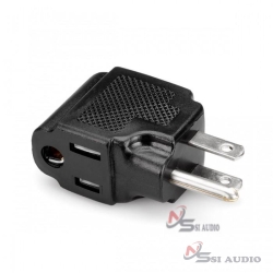 Hosa Right-Angle Power Adaptor Nema 5-15r To Nema 5-15p