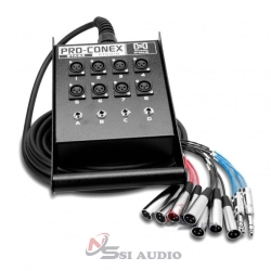 Hosa Stage Box Snake 8 Xlr Sends & 4 Trs Returns