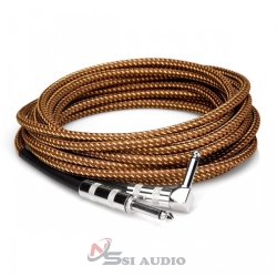 Hosa Tweed Guitar Cable Straight To Right-Angle