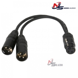 PROCO YMXM2XF-1 XLR Y-Cable