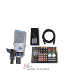 Combo hát live tiktok Micro RH 202 + sound card DMX6 bluetooth