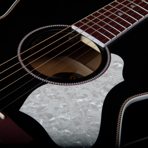 Guitar Seagull Artist Tuxedo Black Anthem EQ