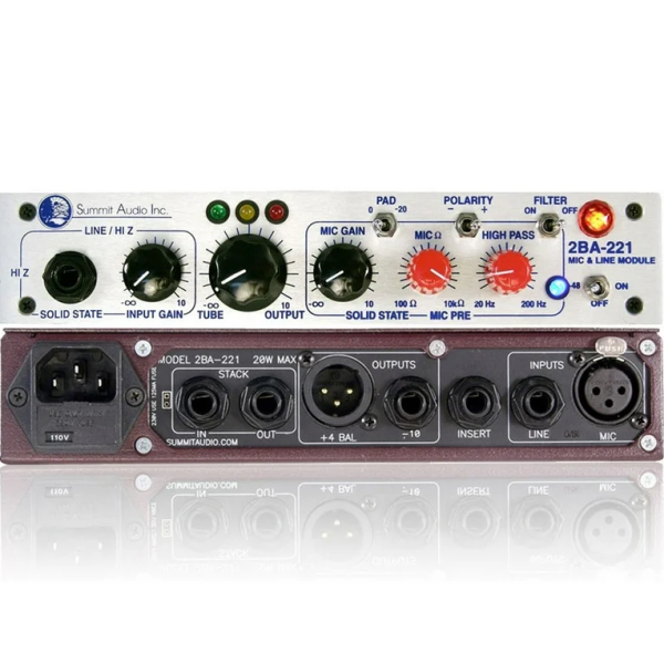 SUMMIT AUDIO 2BA-221 MICROPHONE PREAMP