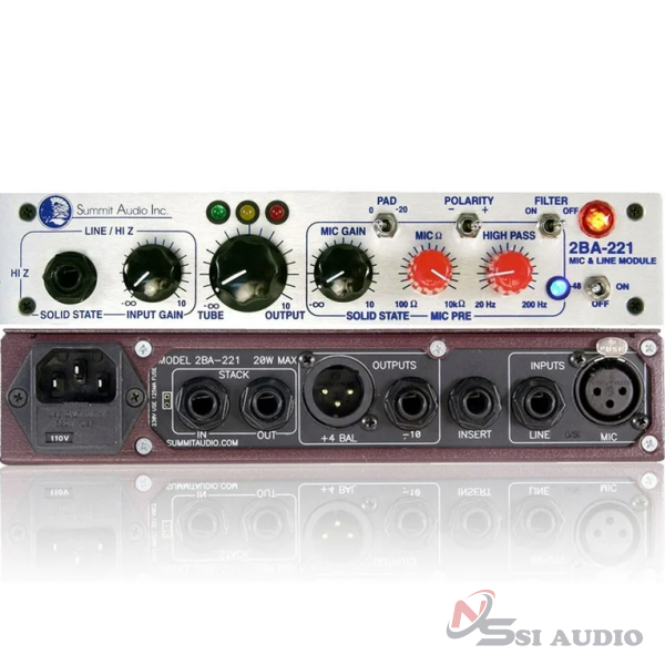SUMMIT AUDIO 2BA-221 MICROPHONE PREAMP