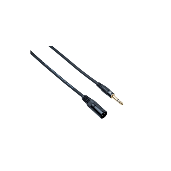 EASX300 Dây tín hiệu cho nhạc cụ đầu XLR3MXN – SS60BK 3 mét Bespeco