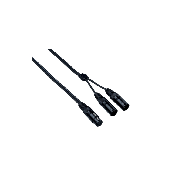 EAYFX2X050 Dây tín hiệu đầu XLR3FXN – 2 x XLR3MXN 0.5 mét Bespeco