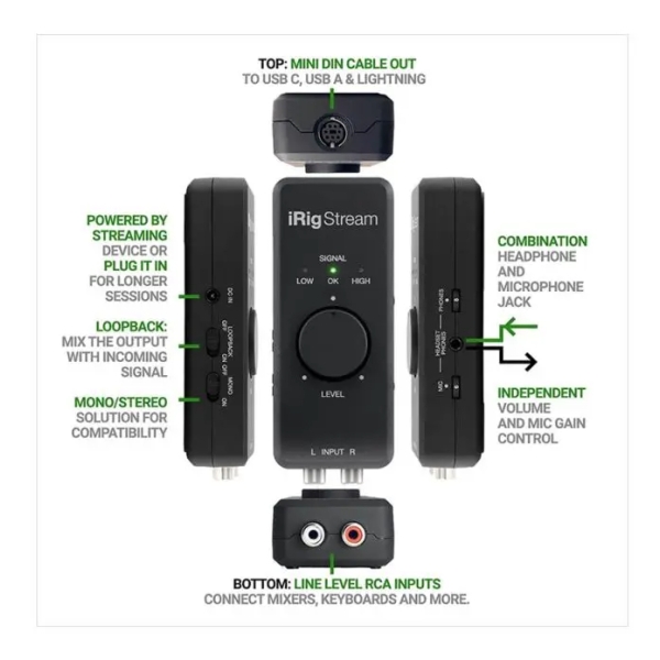Box Live Irig Stream Âm Thanh Stereo