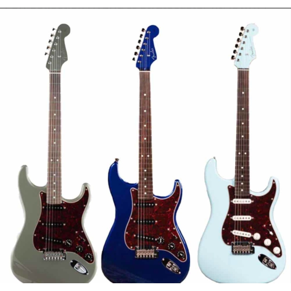 Fender Mij Fsr-Collection Hydrid Ii Strat Rosewood, Deep Ocean Metallic 