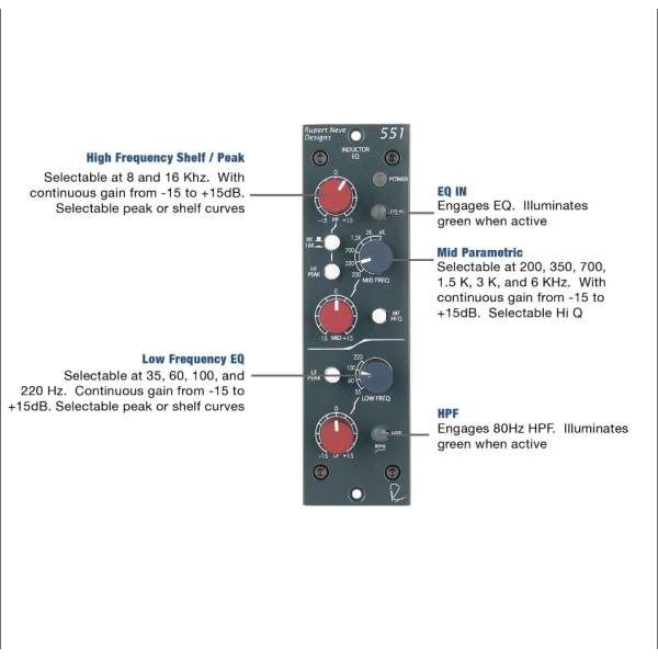 RUPERT NEVE DESIGNS 551 THIẾT BỊ 500 SERIES
