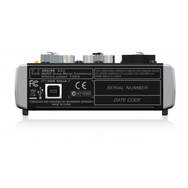 302USB Mixer Behringer Analog 5 in 2 Bus Tích Hợp Mic Preamp| Mixer cơ Behringer 302USB - HÀNG TRƯNG BÀY