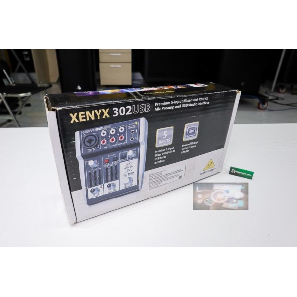 302USB Mixer Behringer Analog 5 in 2 Bus Tích Hợp Mic Preamp| Mixer cơ Behringer 302USB - HÀNG TRƯNG BÀY
