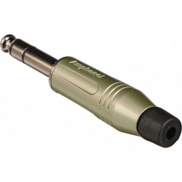 Amphenol Acps-Gn 1/4" Stereo Phone Plug Connector Satin