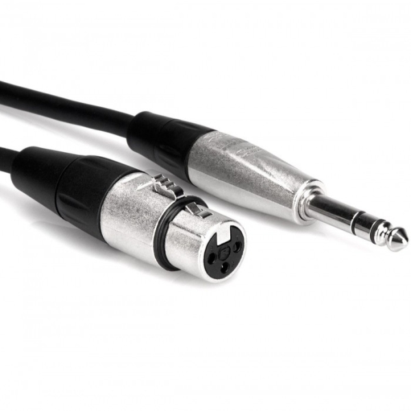 Hosa Pro Balanced Interconnect Rean XLR3f To 1/4" TRS