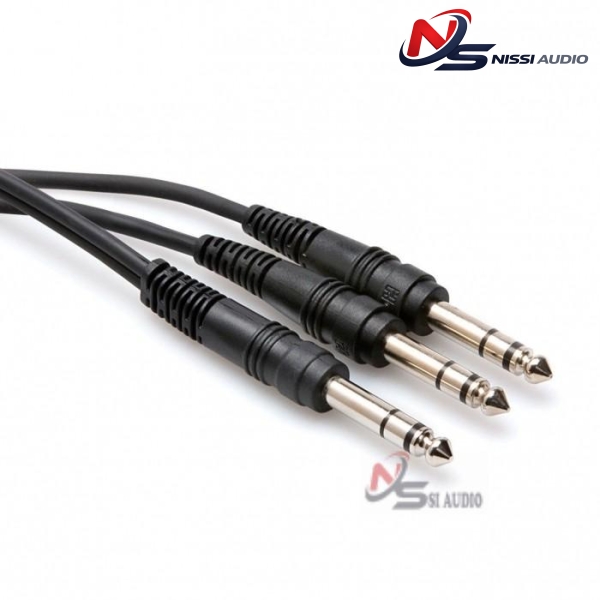 Hosa Y Cable 1/4" Trs To Dual 1/4" TRS